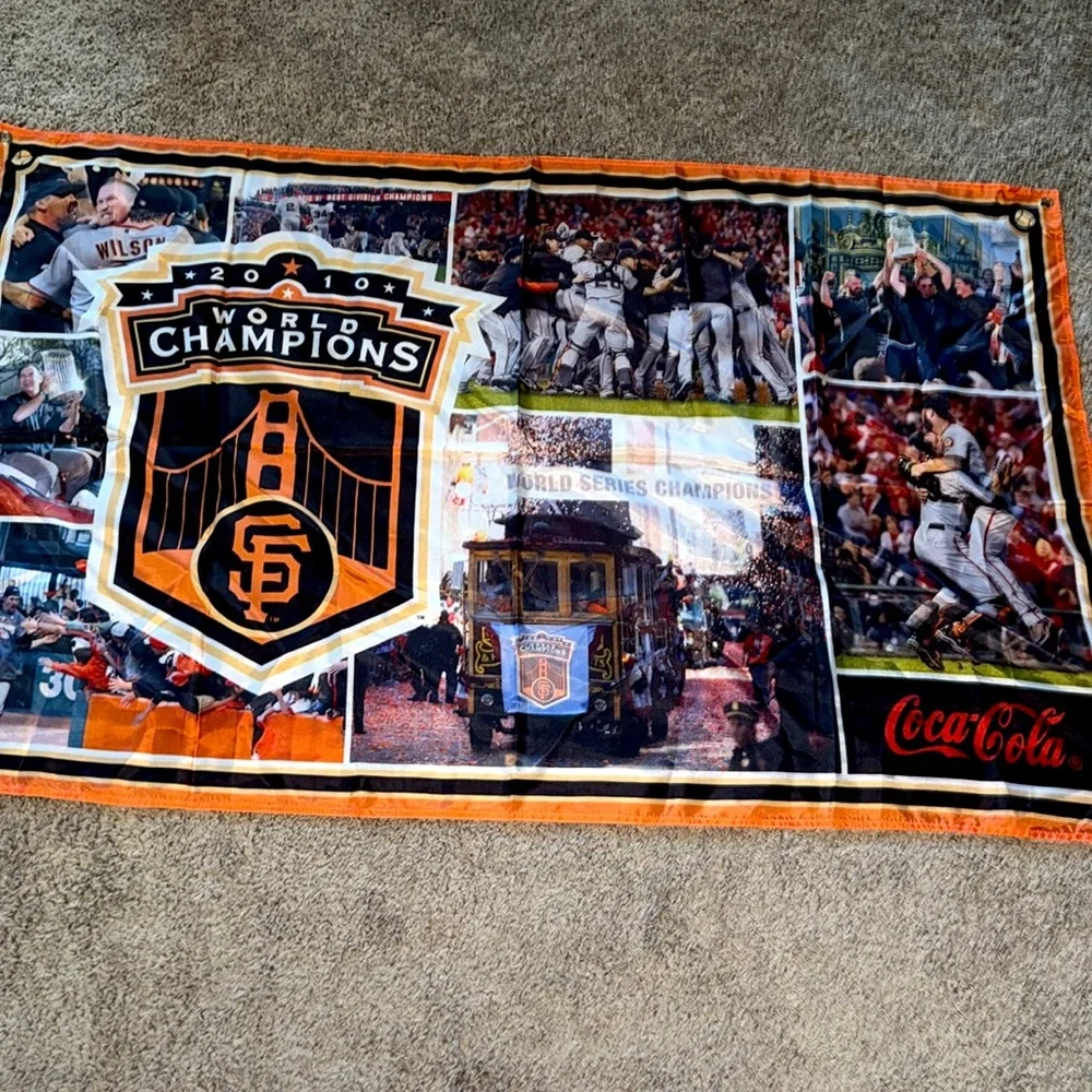 Coca Cola Champions Towel - Orange and Black 60x35